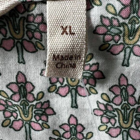 Soft Surroundings XL Womens Sky Blue Paisley Pleated Tabitha Tunic Boho Peasant - Picture 8 of 15